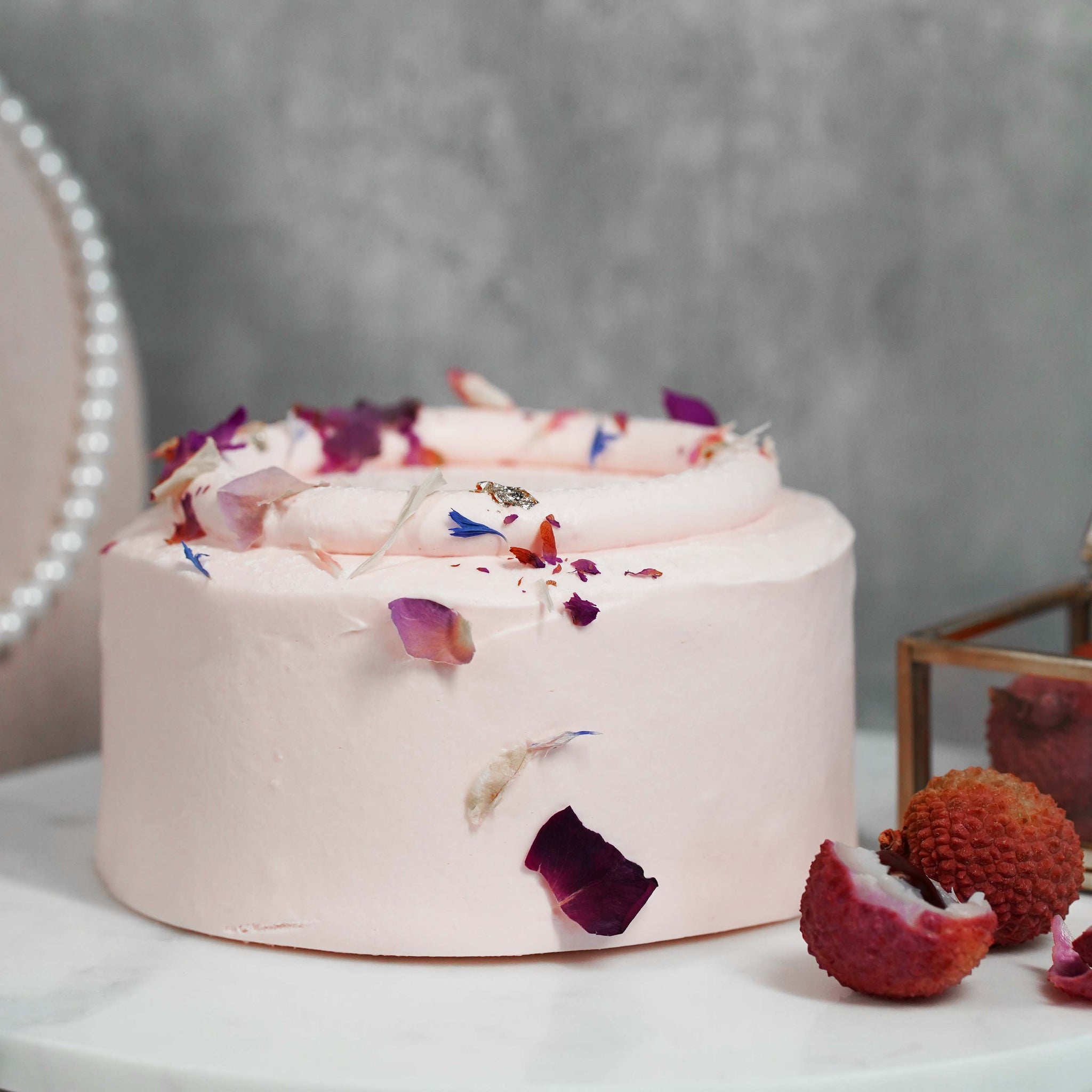 lychee rose cake