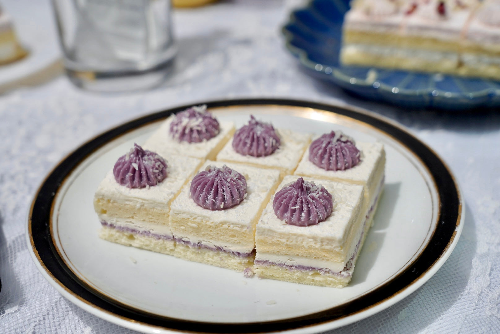 Taro Ube Cream Cake